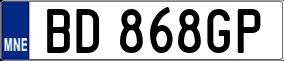 Trailer License Plate